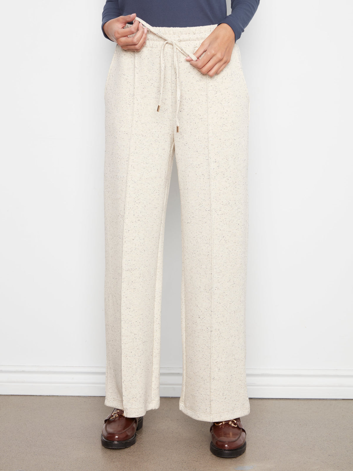 Charlie B Soft Scuba Wide Leg Jogger Pants - Style C5818-757C