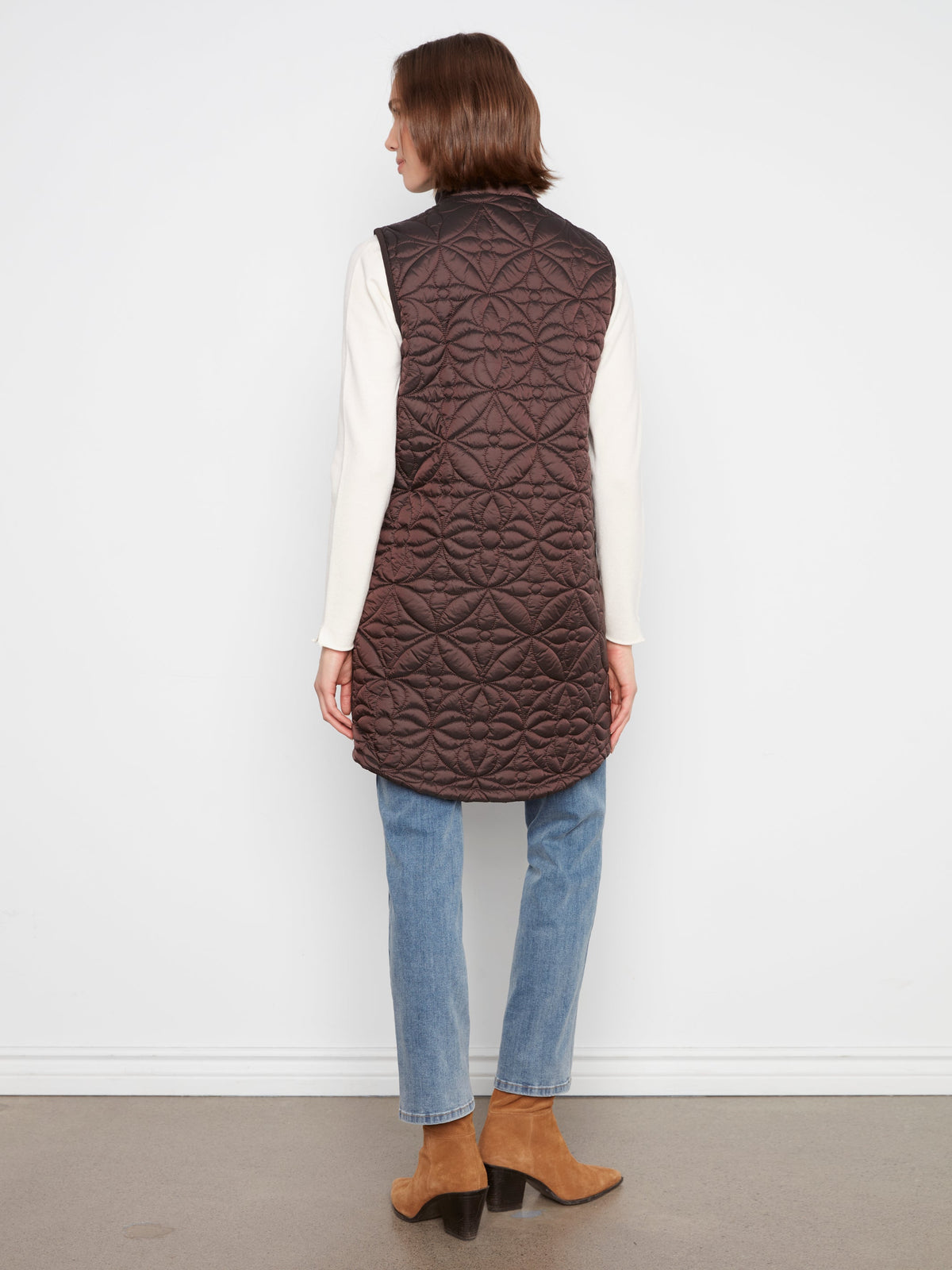 Charlie B Long Puffer Vest - Style C6426-135B