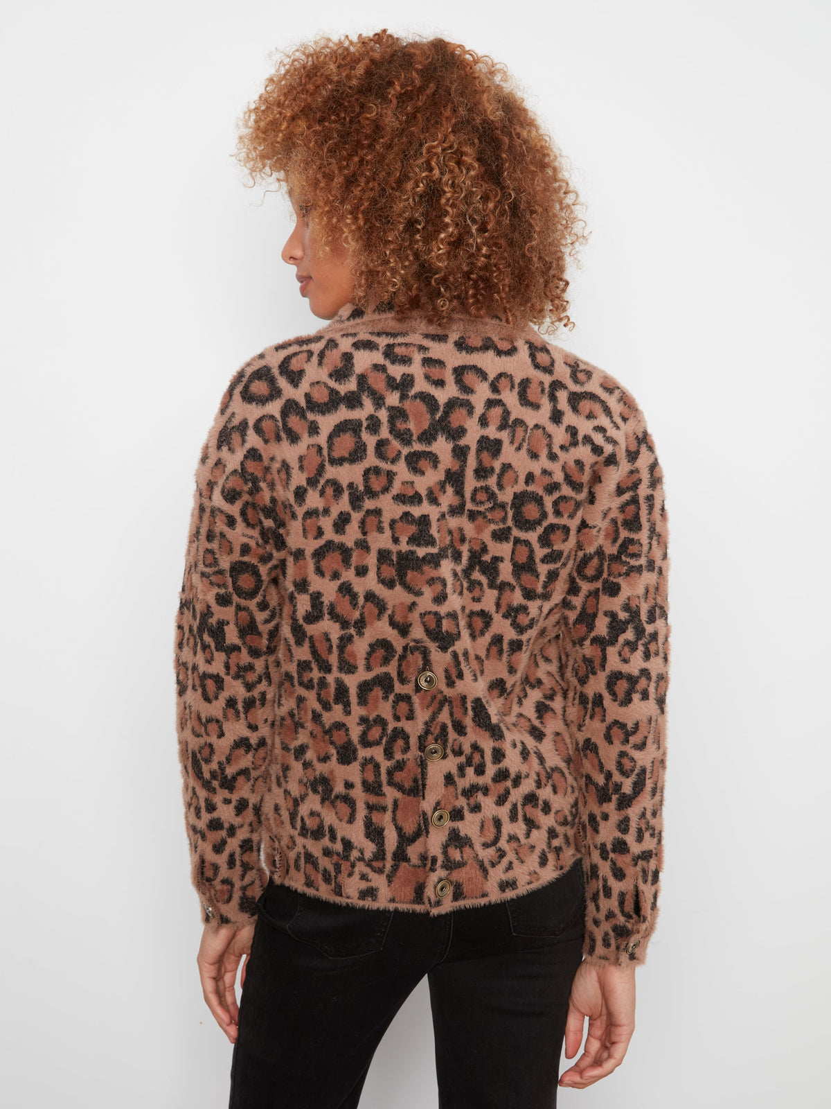 Charlie B Soft Jacquard Knit Jacket - Style C6432P-731C