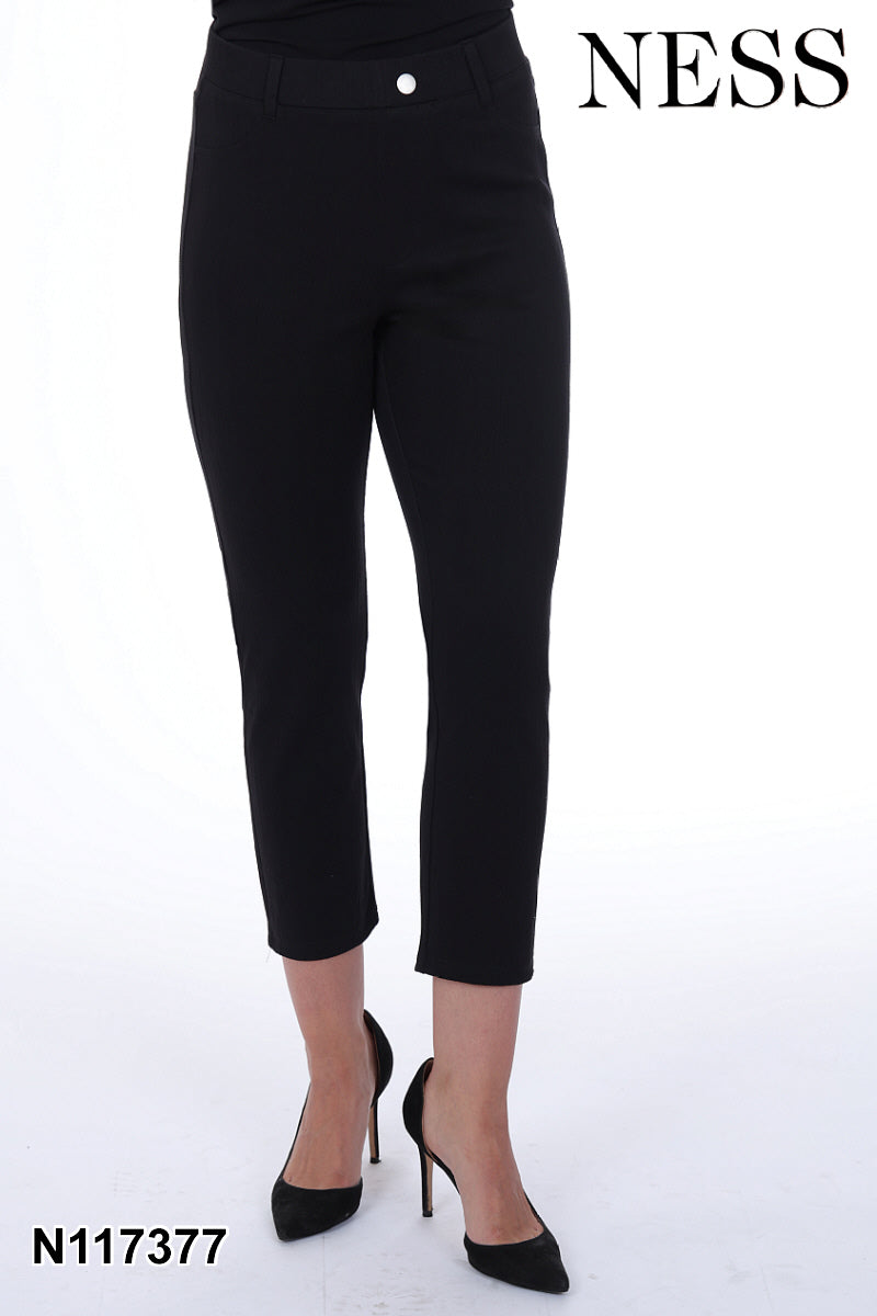 Ness Slim-Leg Cropped Pants - Style N117377