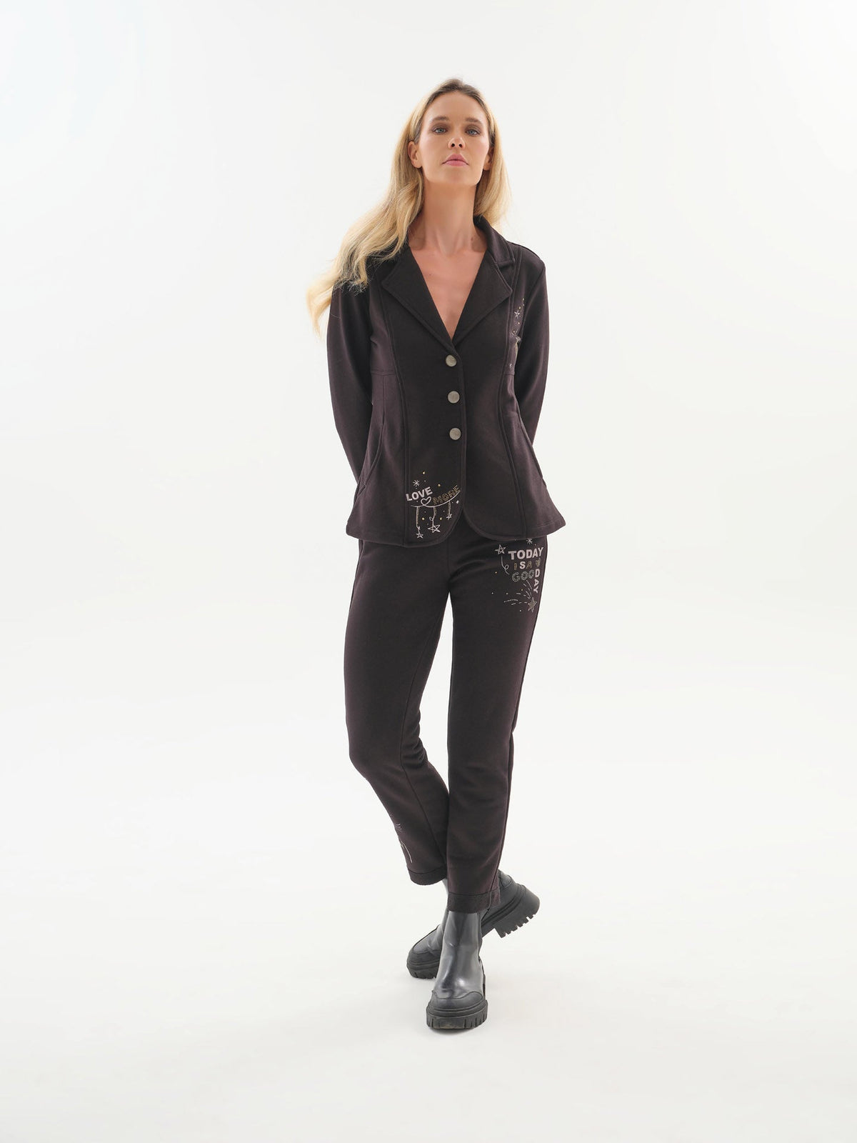 Dolcezza Button-Front Jacket Style 76161