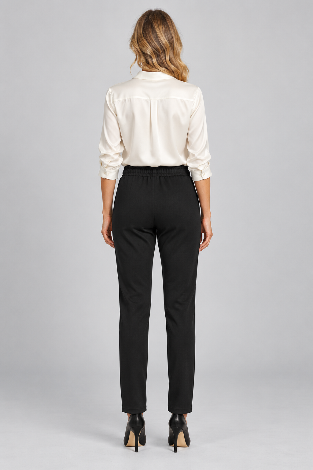 Orly Drawstrng Waist Pant With Zipper - Style 262206s