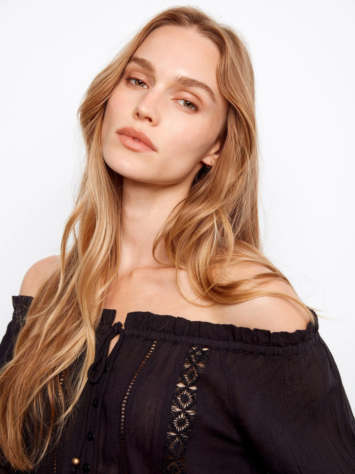 Charlie B Voile Cotton Blouse - Style C4642-472C