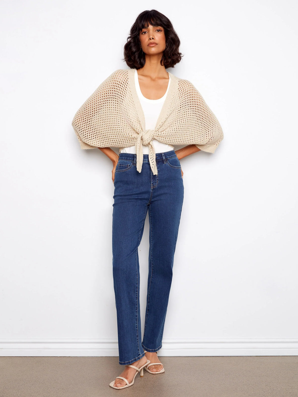 Charlie B Crochet Dolman Sweater - Style C2957-215C