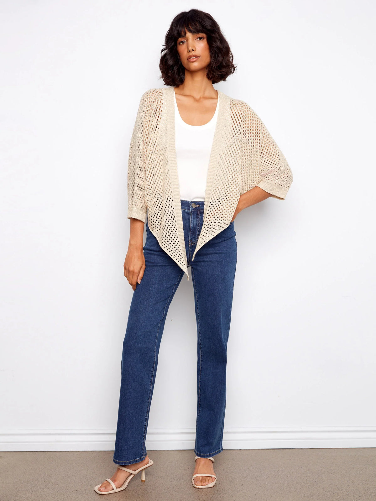 Charlie B Crochet Dolman Sweater - Style C2957-215C