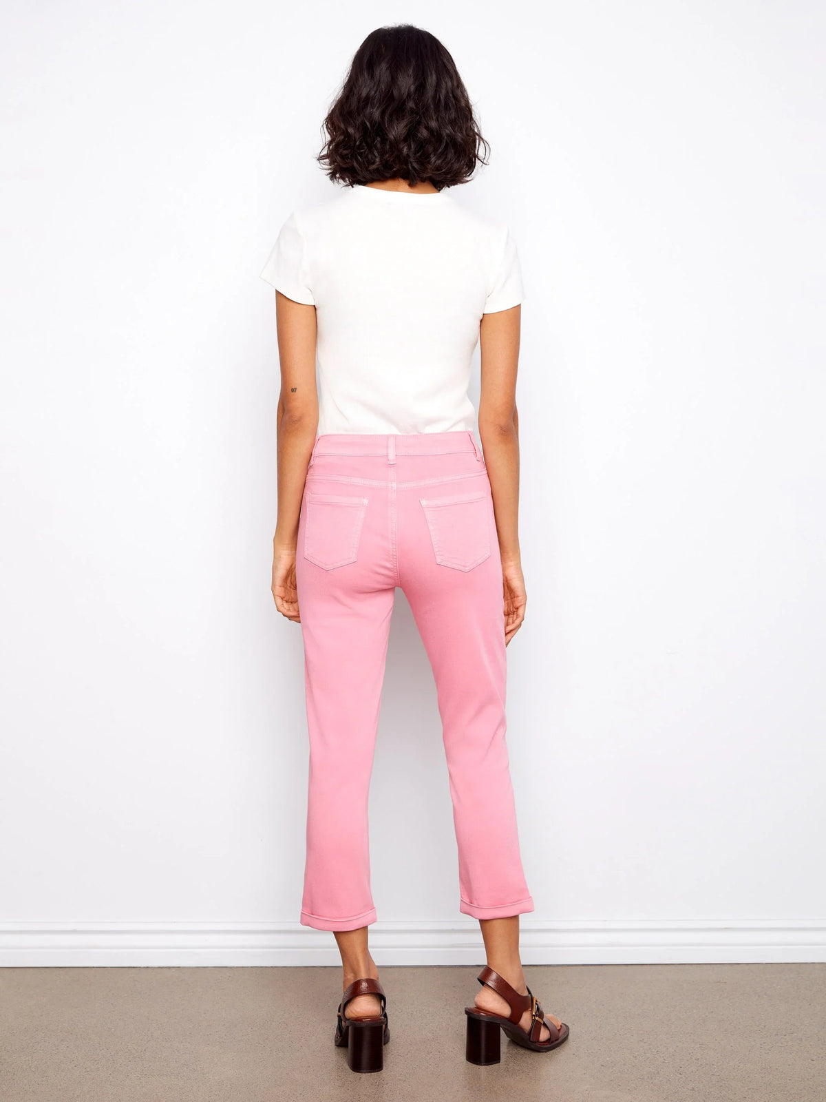 Charlie B Slim-Leg Cropped Pants - Style C5770-626C