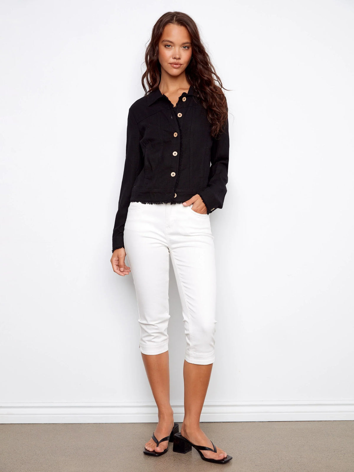 Charlie B Linen Blend Jacket - Style C6199YY-229B