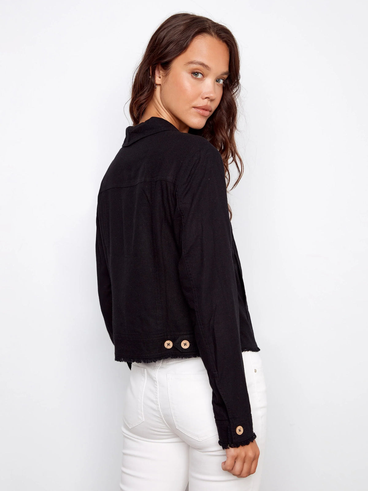 Charlie B Linen Blend Jacket - Style C6199YY-229B