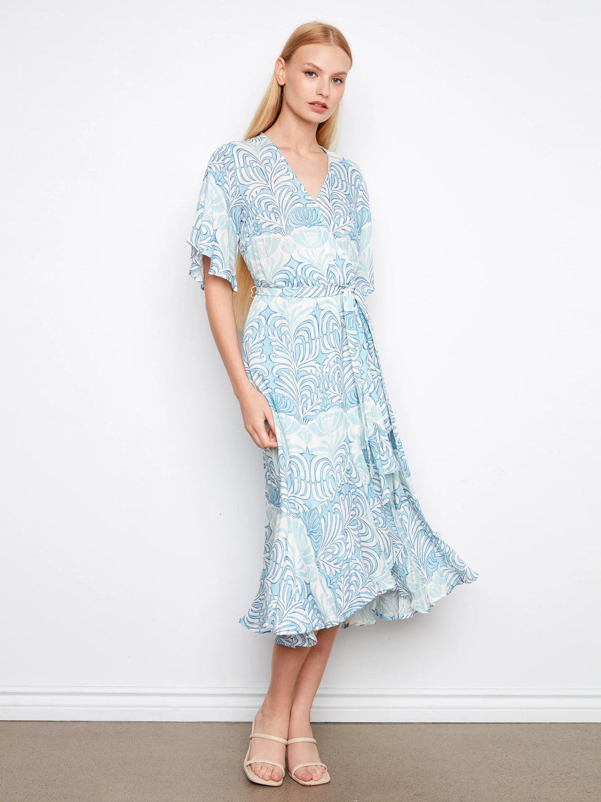 Charlie B Printed Flutter Dress - Style C3256-808B