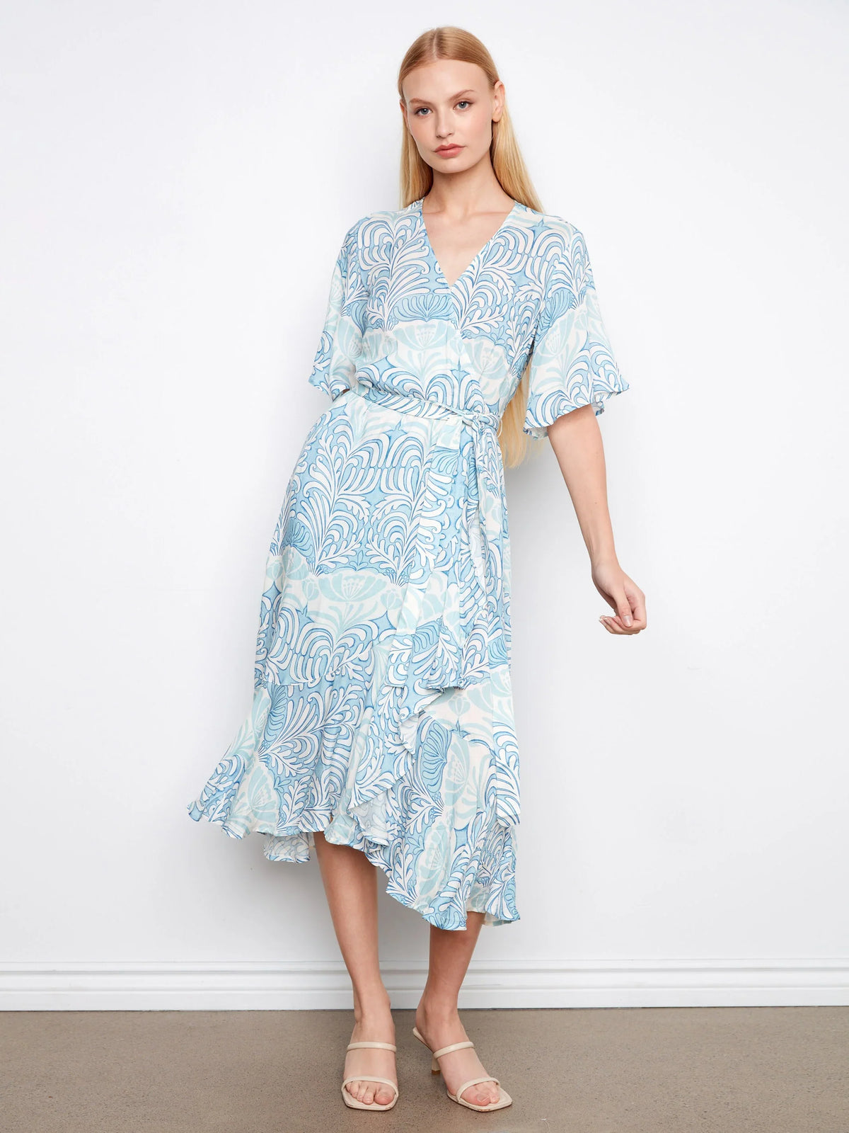 Charlie B Printed Flutter Dress - Style C3256-808B