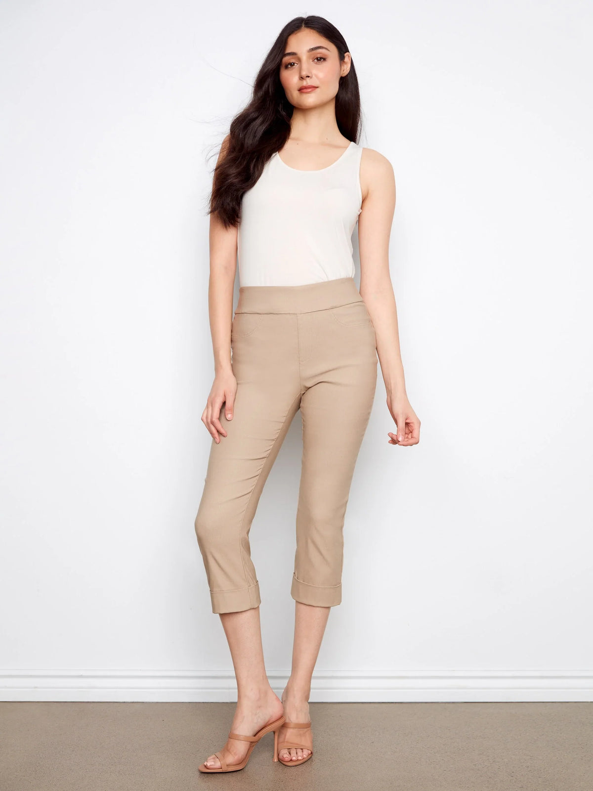 Charlie B Pull-On Cropped Pants - Style C5259TT-560A