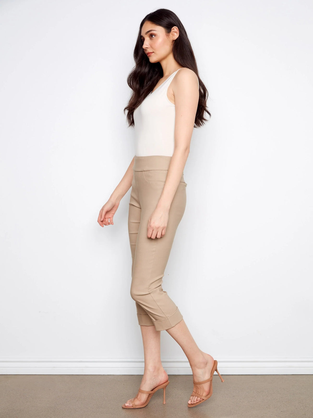 Charlie B Pull-On Cropped Pants - Style C5259TT-560A