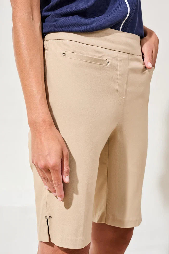 Tribal Flatten It® Pull-On Bermuda Shorts - Style 30140-7165BB