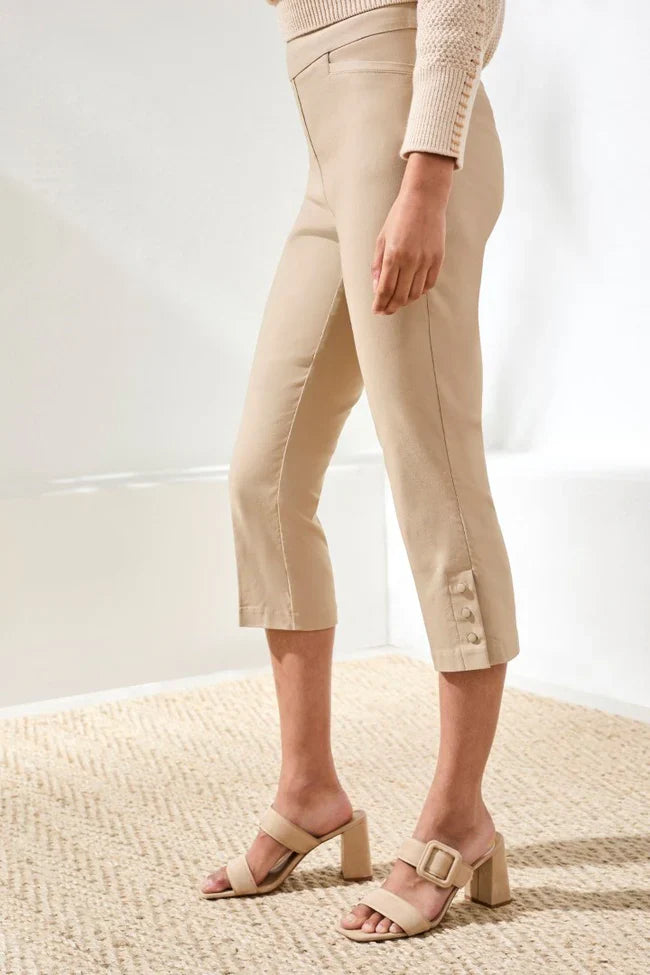 Tribal Pull-On Capri with Snap Vent - Style 301200-7165B