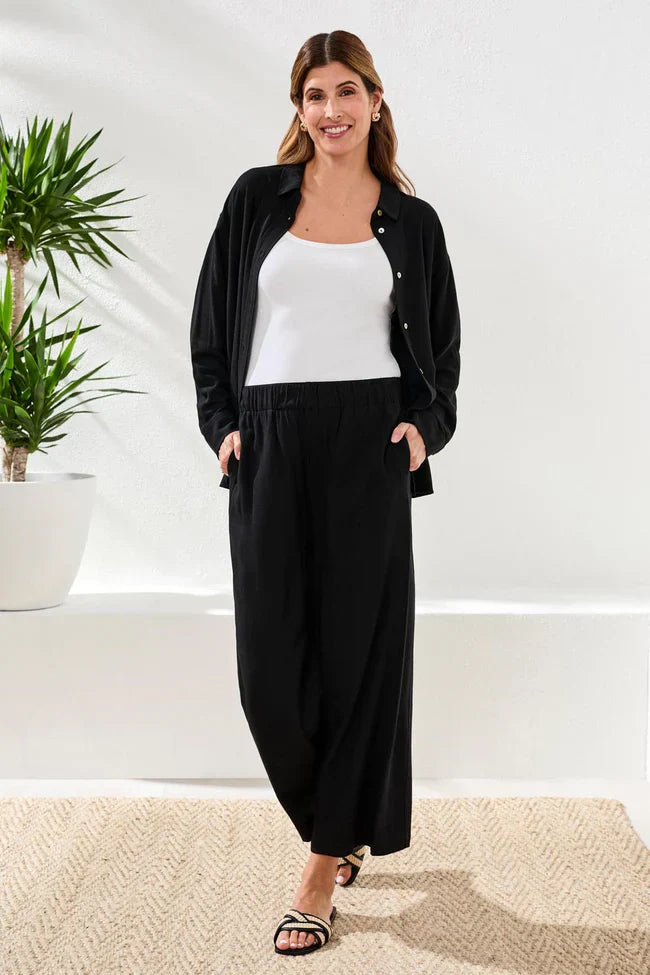Tribal Wide-Leg Pull-On Ankle Pants - Style 30790-8388