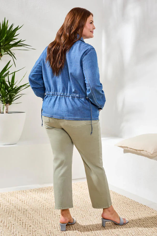 Tribal Denim Jacket With Back Adjustment - Style 5724V-4984