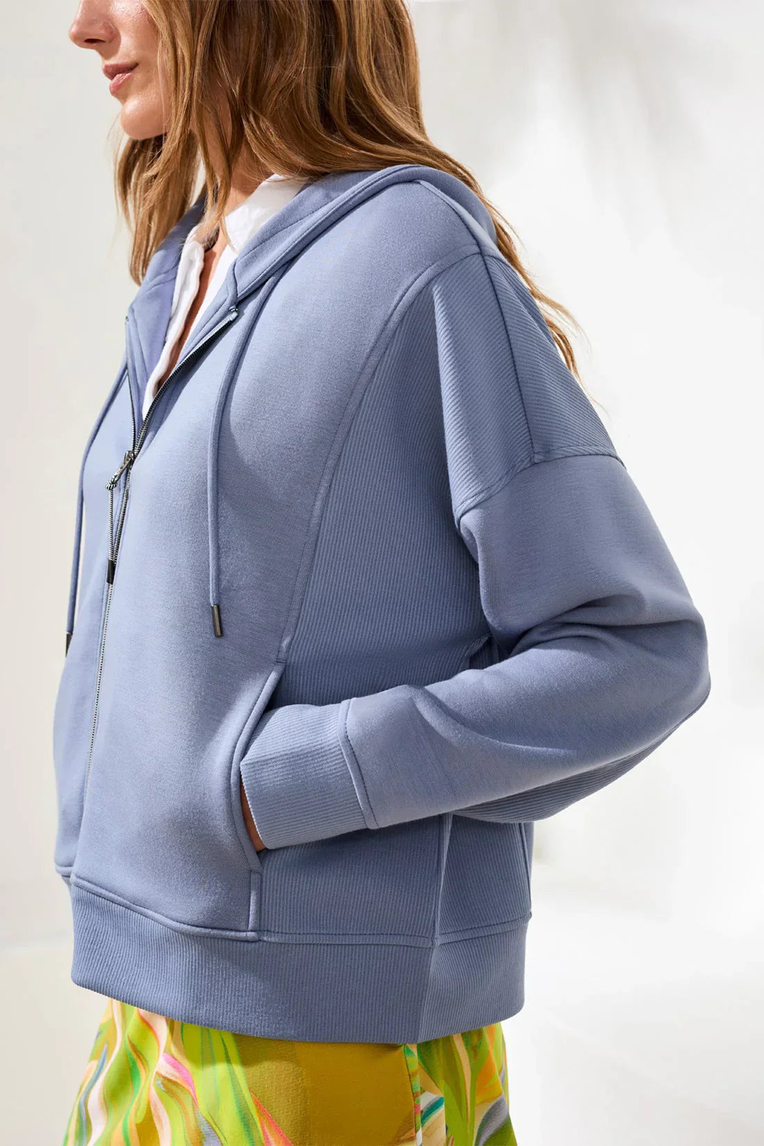 Tribal Hooded Blue Cardigan - Style 30170-3390